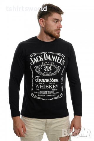 Нова мъжка блуза с дълъг ръкав и трансферен печат Джак Даниелс, уиски, снимка 7 - Блузи - 37700341