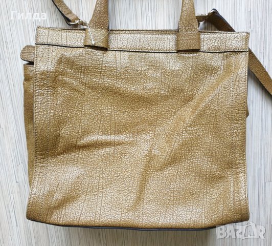 оригинална Coccinelle бежова кожена чанта налична, снимка 10 - Чанти - 35290188