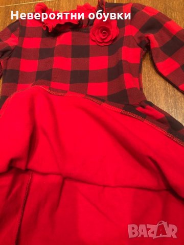 Детска червена рокля, снимка 2 - Детски рокли и поли - 26716854