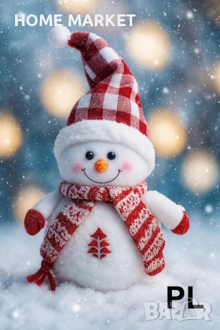 Декоративен снежен човек 40x24см Описание:  Декоративен снежен човек – Коледна украса Описание на пр