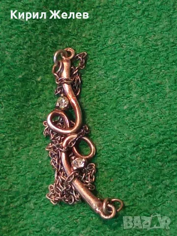 Старо АР НУВО СТИЛ СРЕБЪРНО КОЛИЕ СРЕБРО 950 с ЮВЕЛИРНО ФАСЕТИРАНИ ИСКРЯЩИ ЦИРКОНИ 49369, снимка 16 - Антикварни и старинни предмети - 48901263