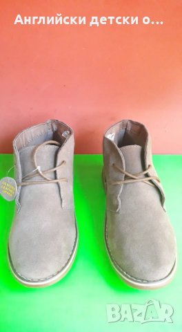 Английски детски обувки естествен набук тип КЛАРК-2 цвята, снимка 9 - Детски обувки - 28456230