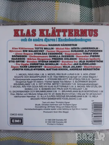 Thorbjörn Egner ‎– Klas Klättermus Och De Andra Djuren I Hackebackeskogen, снимка 2 - CD дискове - 50037681