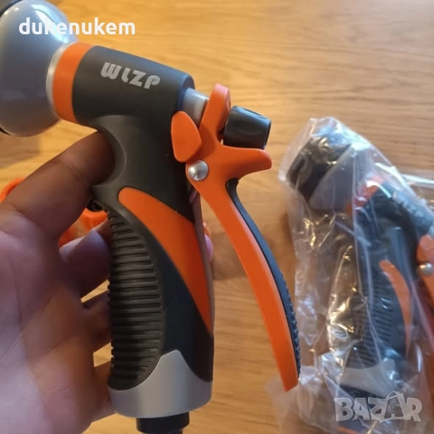 Комплект от 2 градински пистолети с 8 режима на водна струя, с конектори за маркуч, снимка 10 - Градински инструменти - 52373532