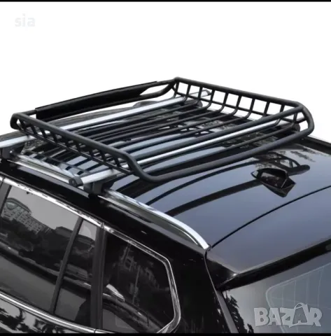 Стоманен багажник за автомобил, за покрив на кола, универсален,140х100см , снимка 6 - Аксесоари и консумативи - 33442749