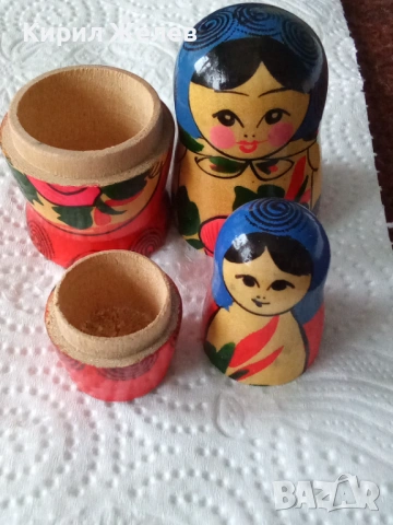 Руска матрьошка дървена играчка 53831, снимка 4 - Антикварни и старинни предмети - 53480669