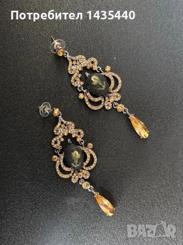 Обеци с ръчна бродерия на дизайнерката Анелия Милчева, снимка 3 - Обеци - 52365190