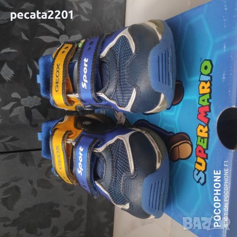 Продавам - детски светещи маратонки Geox Nintendo Super Mario номер 34, снимка 2 - Детски маратонки - 37972478