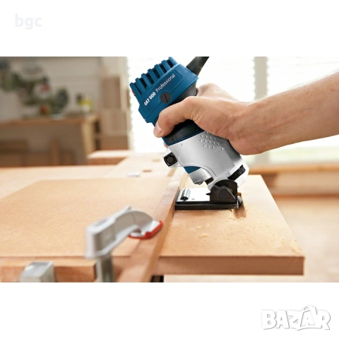 Фреза Bosch Professional GKF 600, 600W, 33000 об/мин, Пластмасов куфар - 36 месеца гаранция, снимка 9 - Други инструменти - 53498304