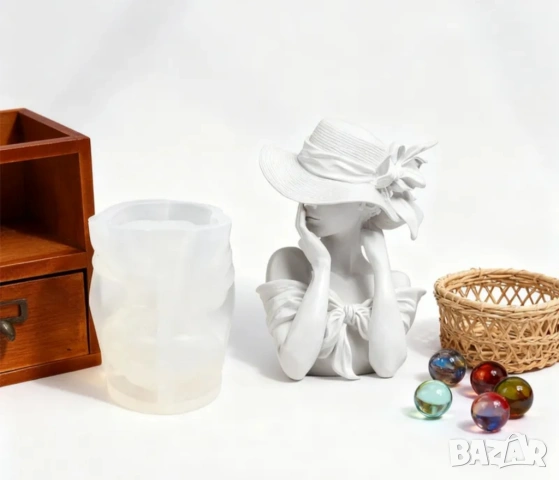 Молд жена с шапка , снимка 7 - Форми - 53039801