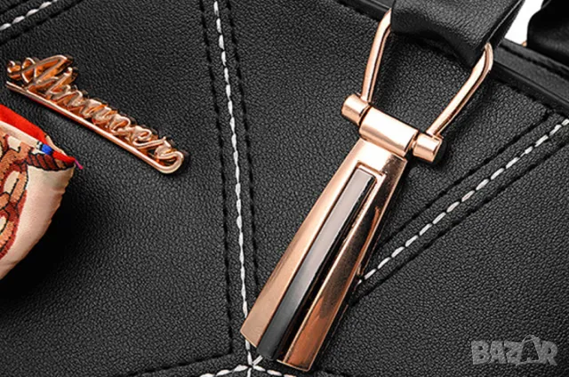 Дамска чанта Aimioer Black, снимка 12 - Чанти - 47924996