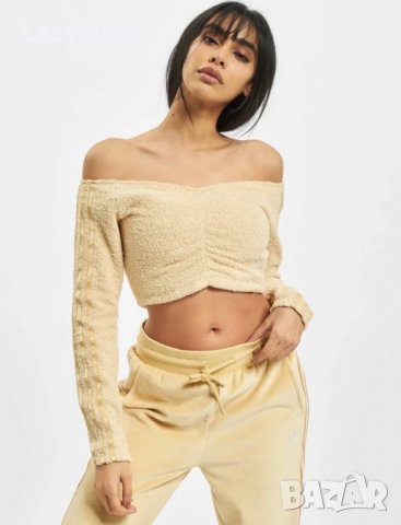 Пухкав кроп топ Adidas Originals, снимка 1