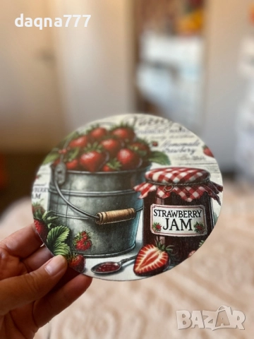 Винтидж ръчен дървен декор за стена украса ягоди, снимка 10 - Пана - 51997413