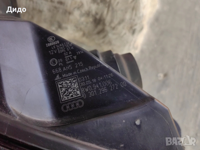 Фар Audi A4 B9 LED Bi-Xenon десен/Фар Ауди А4 Б9 ксенон/Фар Audi A4 B9 Оригинален, снимка 10 - Части - 51476814