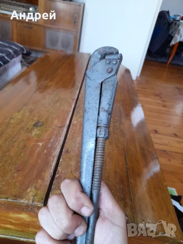 Стар водопроводен,раздвижен ключ #2, снимка 3 - Други ценни предмети - 50772504