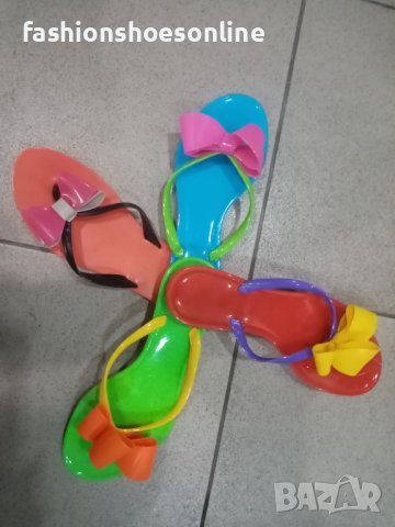 Дамски джапанки силикон, панделка. , снимка 1