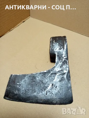 Соц Стара Ръчно Кована Брадва Номер 7. Тегло 1.400кг., снимка 2 - Антикварни и старинни предмети - 49732139