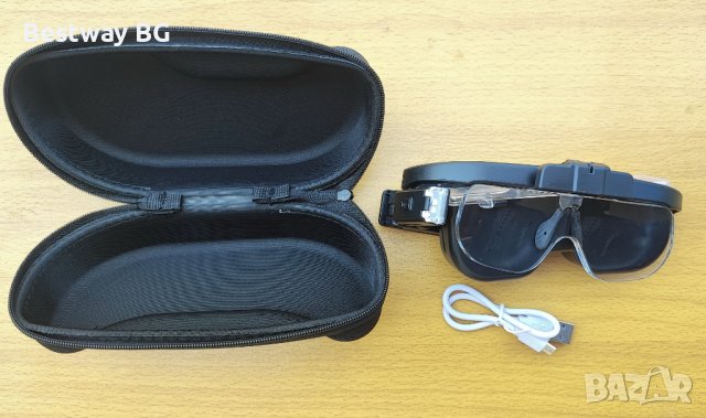 Лупа за глава с лед осветление очила за четене шиене бродиране плетене Led spectacle magnifier751635, снимка 7 - Други инструменти - 37712002