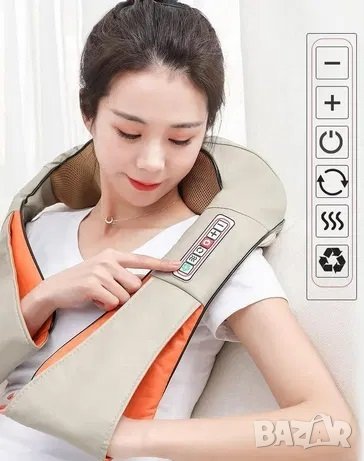 4D Шиацу масажор-масаж с 6 копчета за управление, снимка 2 - Масажори - 32819082