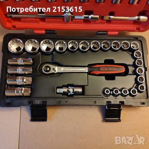 KS TOOLS ULTIMATE 1/2 39части  качествена гидория къси дълги вложки удължители, снимка 4 - Гедорета - 52983723