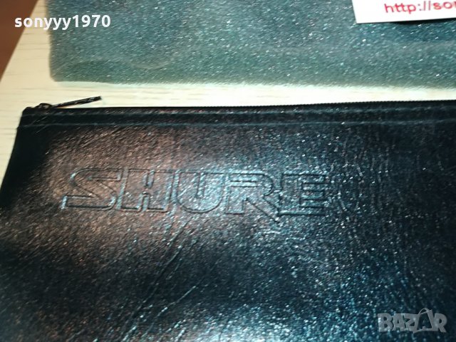shure & shure-кожени калъфи за микрофони, снимка 12 - Микрофони - 28610068