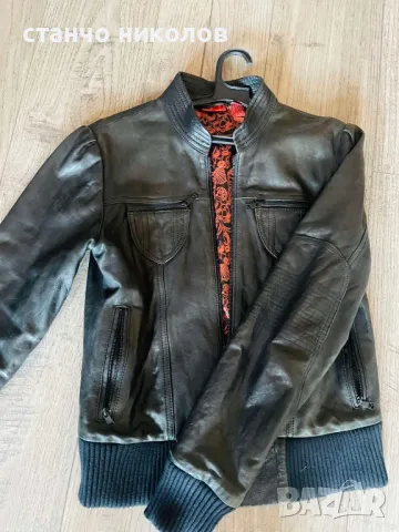 Продавам дамско кожено яке “ Puma “, снимка 5 - Якета - 50052729