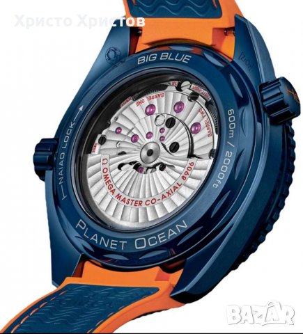 Мъжки луксозен часовник Omega Seamaster Planet Ocean  BIG BLUE , снимка 3 - Мъжки - 36610489