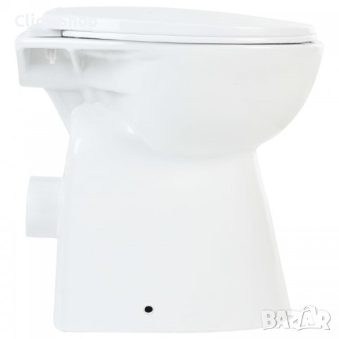 Висока тоалетна без ръб плавно затваряне +7 см керамика бяла, снимка 6 - Други стоки за дома - 38387211