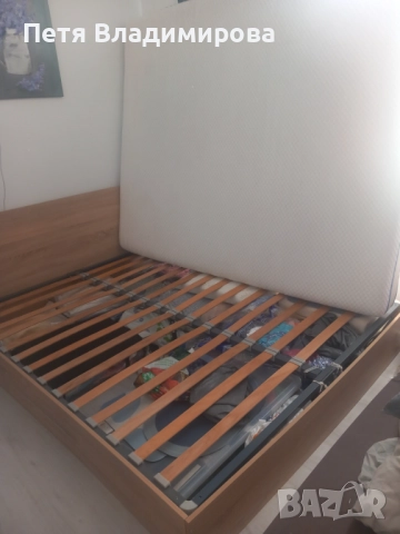 Двулицев матрак пяна 160x200 + подматрачна рамка, снимка 3 - Матраци - 52933439