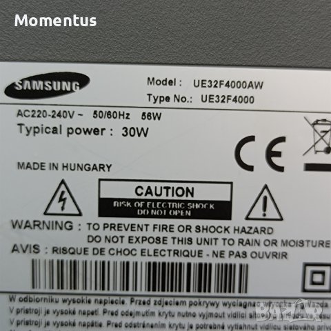 Samsung UE32F4000 с повредена матрица, снимка 3 - Части и Платки - 44086099