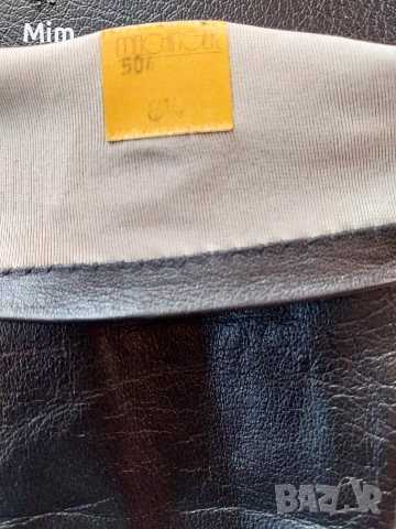 Черни кожени, дамски ръкавици с пет пръста , снимка 5 - Ръкавици - 52821374