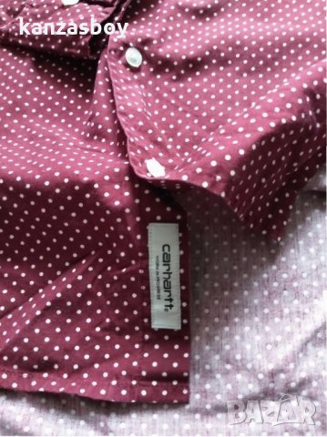 carhartt dots shirt - страхотна мъжка риза КАТО НОВА, снимка 10 - Ризи - 32413029