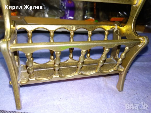 Месингова Фигурална Миниатюра на Ретро Поставка за Списания Вестници - За КОЛЕКЦИЯ ИНТЕРИОР 41406, снимка 8 - Колекции - 43598348