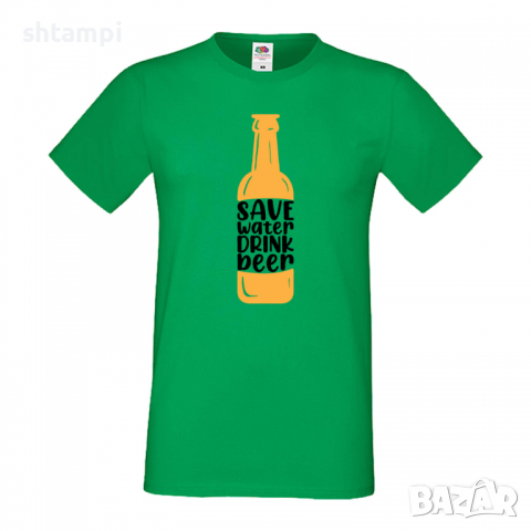 Мъжка тениска Save Water Drink Beer 3,Бира,Бирфест,Beerfest,Подарък,Изненада,Рожден Ден, снимка 5 - Тениски - 36387431