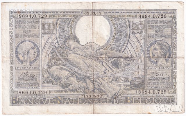 ❤️ ⭐ Белгия 1942 100 франка ⭐ ❤️, снимка 2 - Нумизматика и бонистика - 42473733