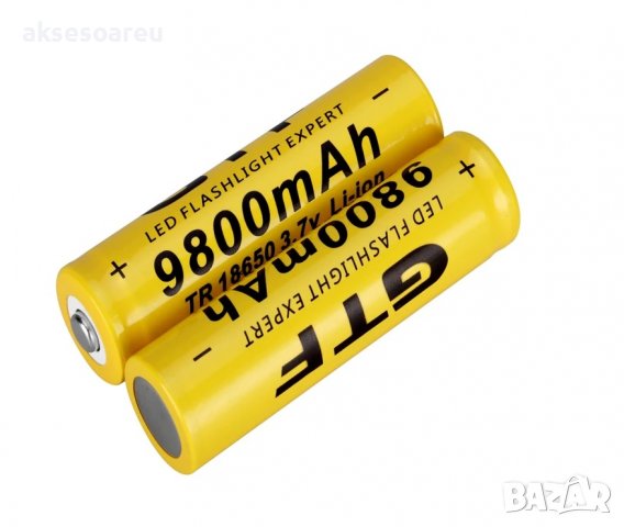 2 бр. 3.7V 18650 9800 mAh литиево-йонна акумулаторна батерия за LED фенерче челник лазер електронни 