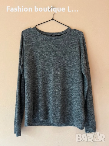 Сива дамска блуза S размер на марката Lindex състав 67% вискоза 30% полиестер 3% еластант 🩶