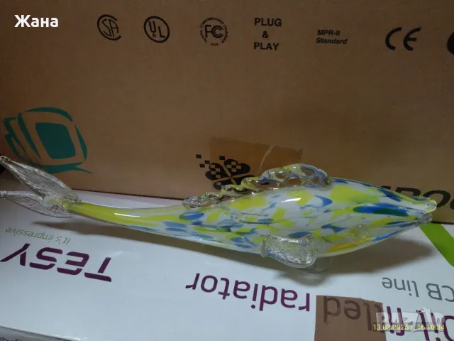 Стъклена риба, снимка 3 - Други - 49494555