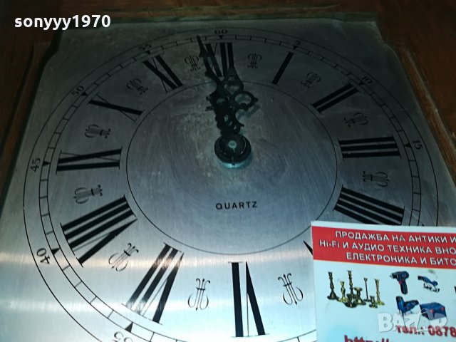дървен часовник от германия 33х33см 0604212058, снимка 6 - Колекции - 32452231