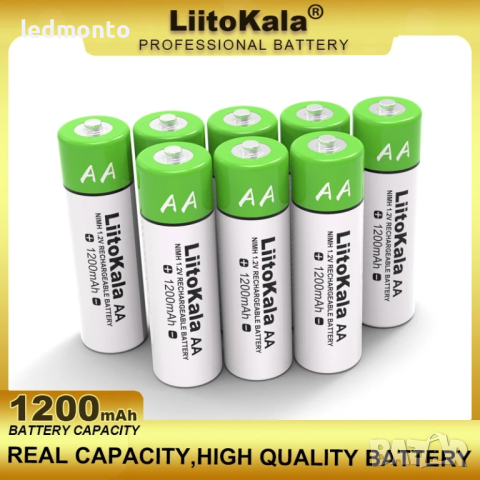 1.2V AA 1200mAh Ni-MH Акумулаторна батерия презареждаеми AA батерии, снимка 3 - Оригинални батерии - 44899359