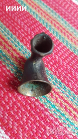 Османска бронзова лула 3, снимка 3 - Антикварни и старинни предмети - 52050761