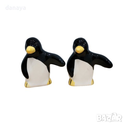 4412 Kомплект солница и пиперница Пингвини керамични солнички, снимка 4 - Аксесоари за кухня - 44058082