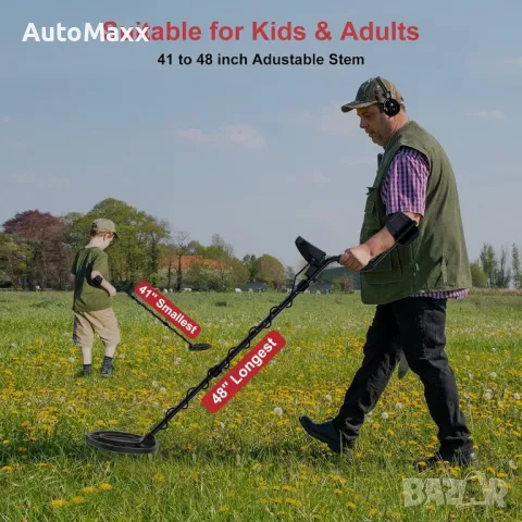 Професионален високочестотен водоустойчив детектор за метали с LCD дисплей, 10" Бобина, 5 режима , снимка 5 - Нумизматика и бонистика - 47644024