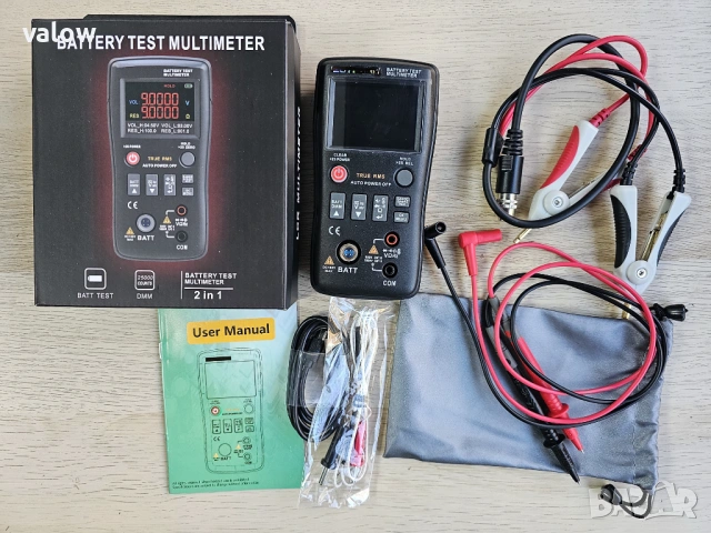 Прецизен тестер на вътрешно съпротивление на батерии + мултицет мултиметър мултимер True RMS, снимка 3 - Други инструменти - 53062372
