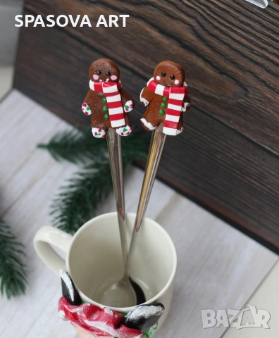 Лъжички "Джинджифилови човечета", снимка 3 - Прибори за хранене, готвене и сервиране - 52583456