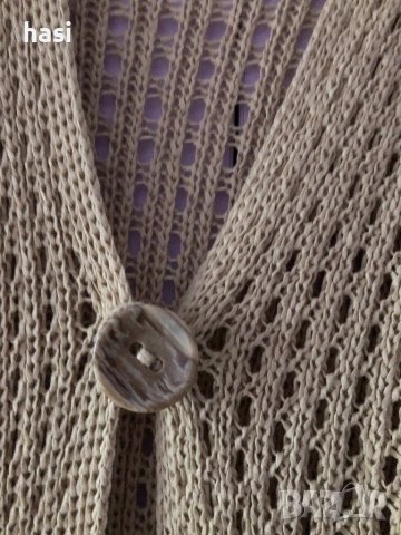 Дълга плетена жилетка , снимка 7 - Жилетки - 38184302