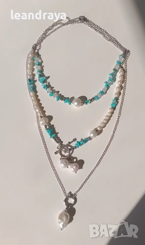 3 колиета перли и стомана