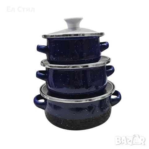 Комплект от 3 тенджери - 16см, 18см, 20см, снимка 8 - Съдове за готвене - 53567174
