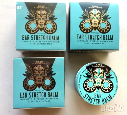 BASE LABORATORIES Балсам за разтягане на ушите с масло от ший и евкалиптово масло, 3 х 50 гр, снимка 10 - Други - 49244701