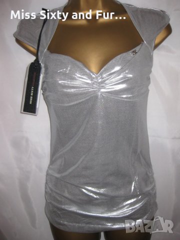 MISS SIXTY-нов луксозен топ/блуза Мис Сиксти-S и M размер, снимка 2 - Корсети, бюстиета, топове - 12529000
